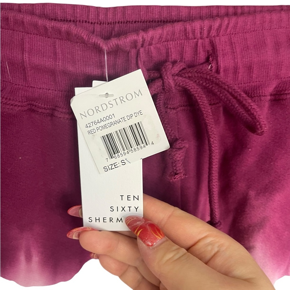 Ten Sixty Sherman Sweat Shorts Purple White - Picture 6 of 6